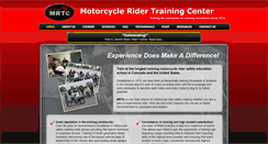 Desktop Screenshot of motorcycleridertrainingcenter.com