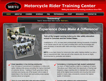 Tablet Screenshot of motorcycleridertrainingcenter.com